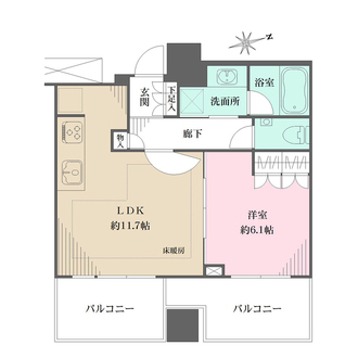 ザ・パークハウス広島タワーの間取図