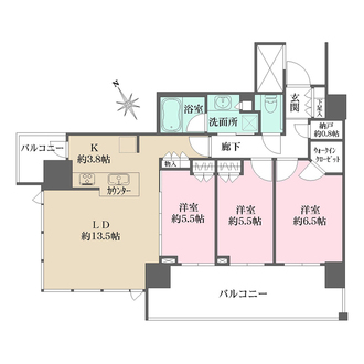 シティタワー広島の間取図