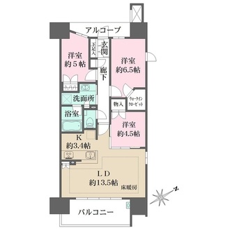 ザ・パークハウス舟入本町の間取図