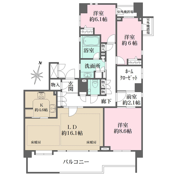 パークレオ大濠の間取図