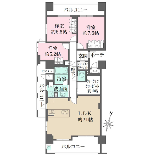 レジデンス百道の間取図