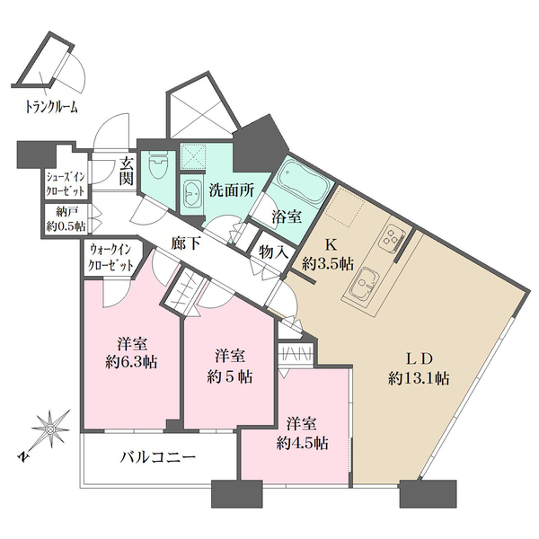 アイタワーの間取図