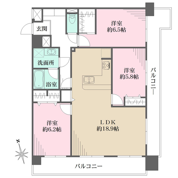 藤和シティコープ和白の間取図