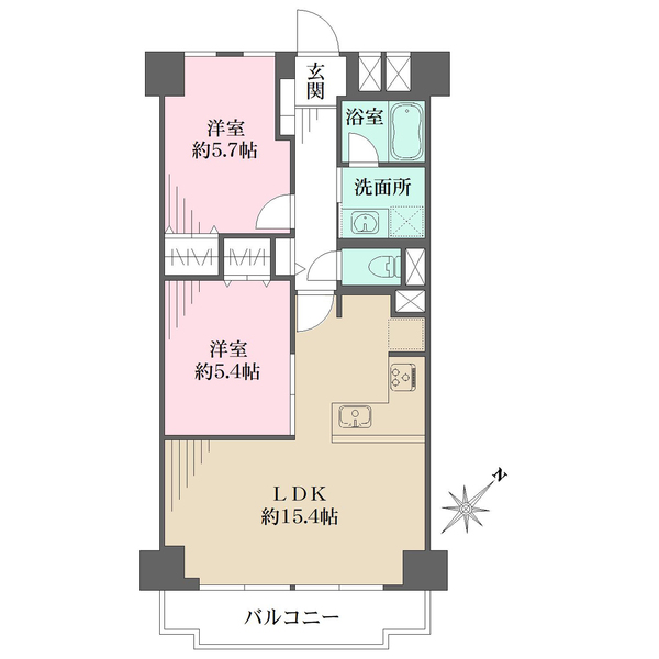 ビレッタ百道の間取図