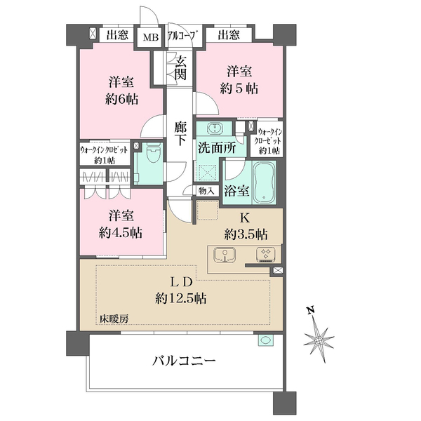 ザ・パークハウス愛宕の間取図