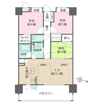 グランドパレス藤崎の間取図