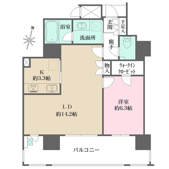 MJR赤坂けやき通りの間取図