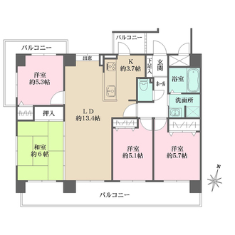 スリーエー前原の間取図