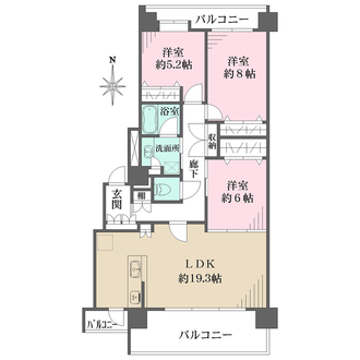 百道浜パークハウスの間取図