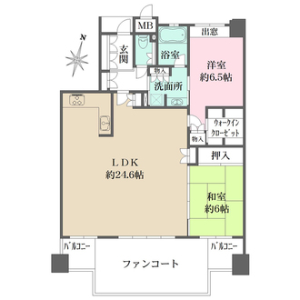 香椎浜ガーデンズの間取図