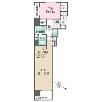MJR博多ザ・レジデンスの間取図