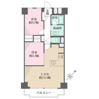 ビレッタ百道の間取図