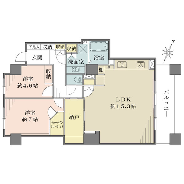 パークスクエア文京音羽の間取図