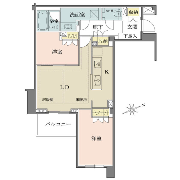 プラウド駒込ディアージュの間取図