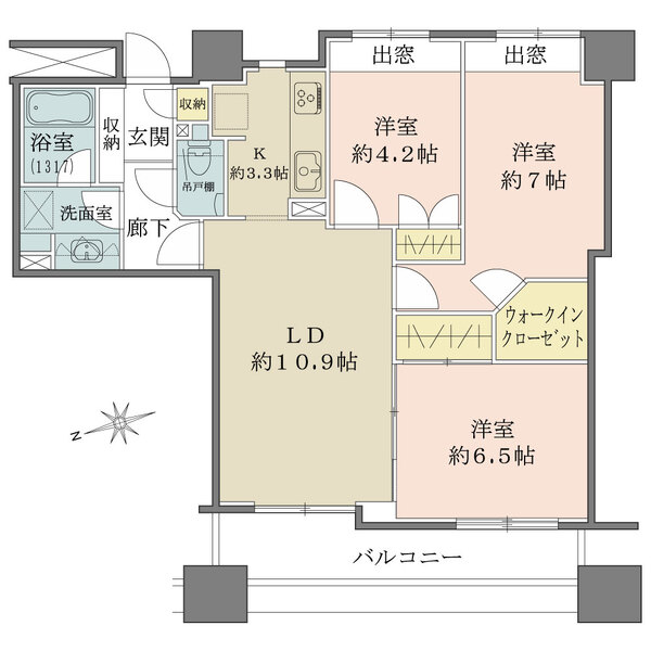 アトラスタワー北千住の間取図