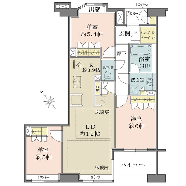 グランスイート文京本駒込の間取図