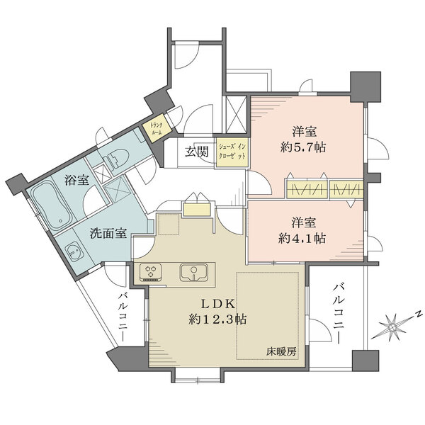 サンクタス本郷の間取図
