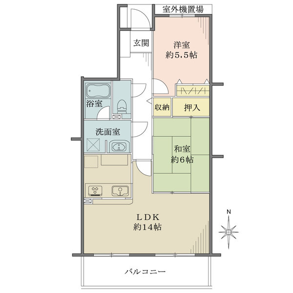 ちはら台ファミールハイツの間取図