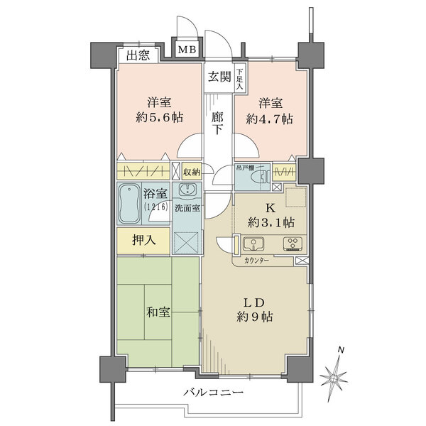 ヴェラハイツ本郷の間取図
