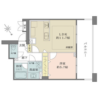 グランスイート文京本駒込の間取図