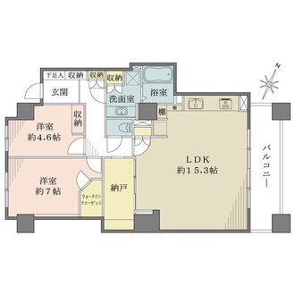 パークスクエア文京音羽の間取図