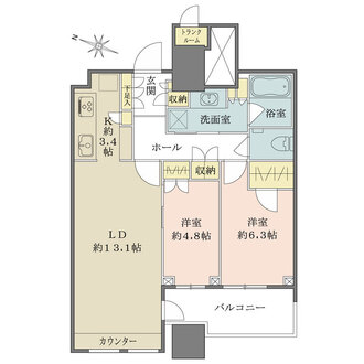 パークコート文京小石川ザタワーの間取図