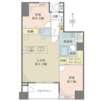 本郷パークホームズの間取図