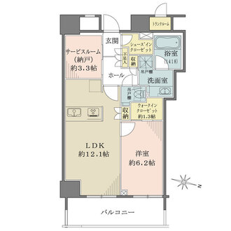 ザ・ライオンズ上野の森の間取図