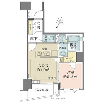 プラウド日本橋三越前の間取図