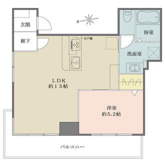 藤和柏コープの間取図