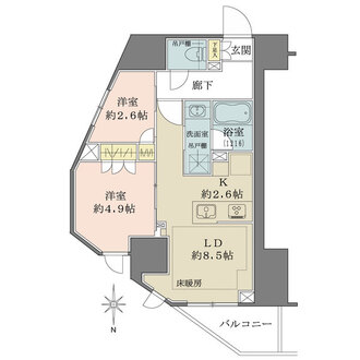 オープンレジデンシア本郷の社の間取図