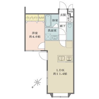 キャニオンマンション文京西片の間取図