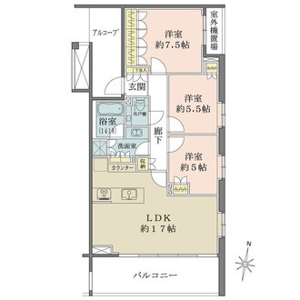 本郷パークハウス　ザ・プレミアフォートの間取図