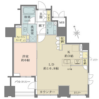 ジオ千代田大手町の間取図