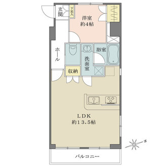 湯島武蔵野マンションの間取図
