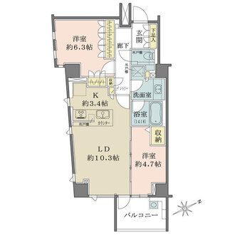 ブランズ文京小石川レジデンスの間取図