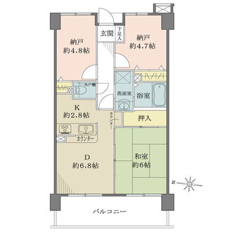 ローヤルシティ西尾久の間取図
