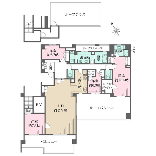 パークシティ浜田山の間取図