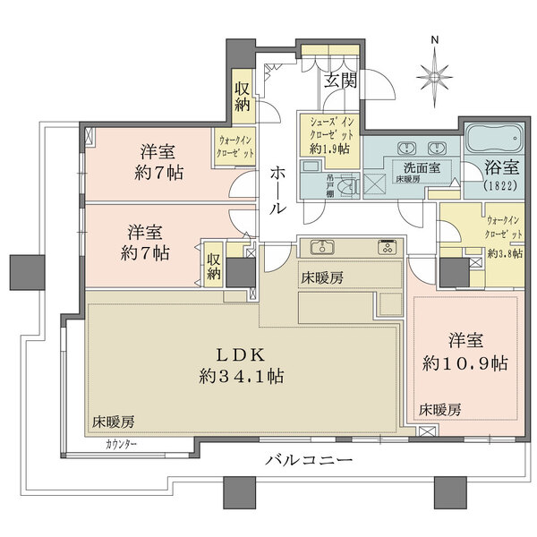 東京パークタワーの間取図