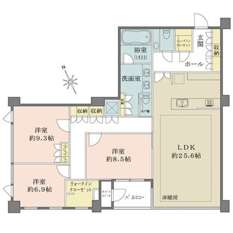 プラウド六本木の間取図