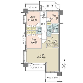 ルイシャトレ五反田の間取図