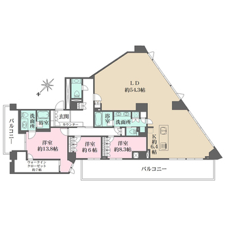 グランドメゾン代官山ＴＨＥ ＰＡＲＫの間取図