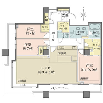 東京パークタワーの間取図