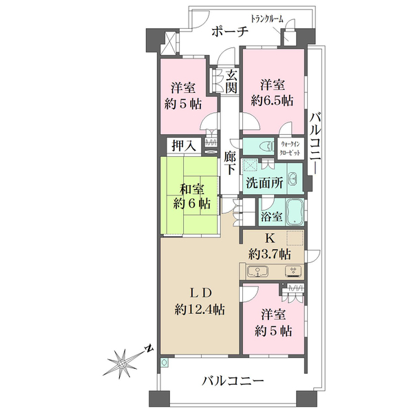 ディアパークス　コンフォートスクエアの間取図