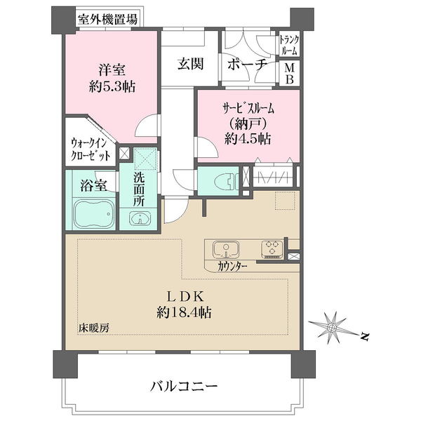 マイキャッスル武蔵新城IIの間取図