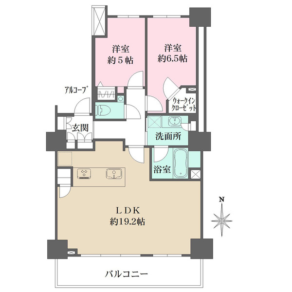 ブリリアタワー川崎の間取図