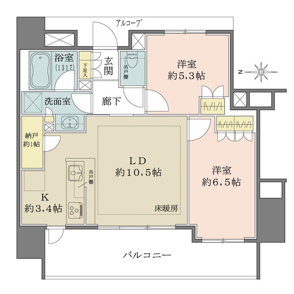 ザ・パークハウス川崎の間取図