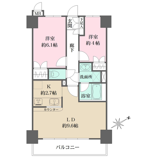 藤和シティコープ日吉北の間取図