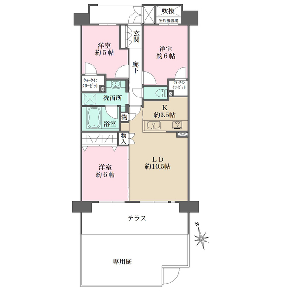 コスモシティ武蔵小杉の間取図