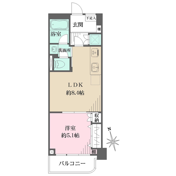 シャンボール川崎の間取図